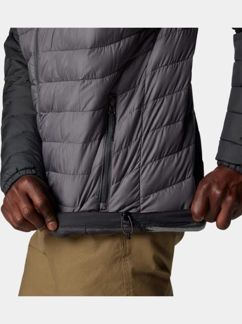 geaca matlasata de tranzitie pt. barbati Columbia Powder Lite II Hooded Jacket gri 8