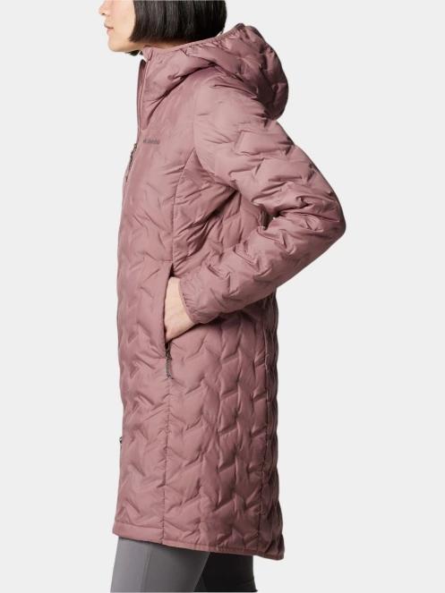 jacheta de puf pt. femei Columbia Delta Ridge II Long Down Jacket violet 3