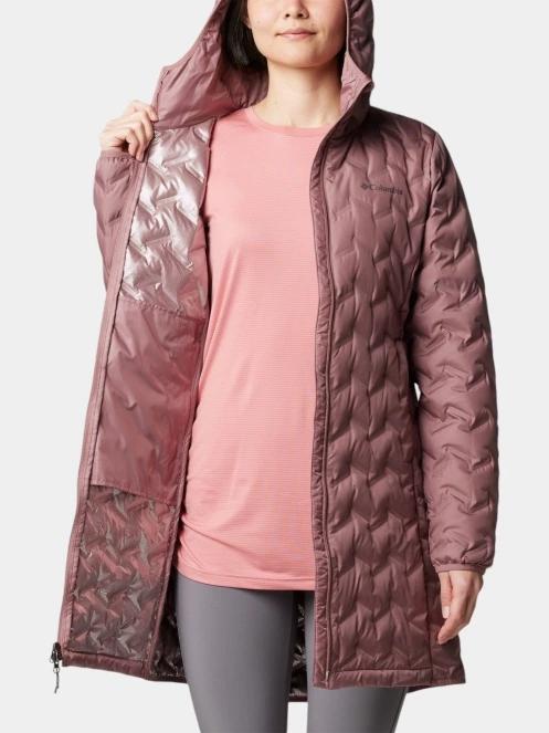 jacheta de puf pt. femei Columbia Delta Ridge II Long Down Jacket violet 6