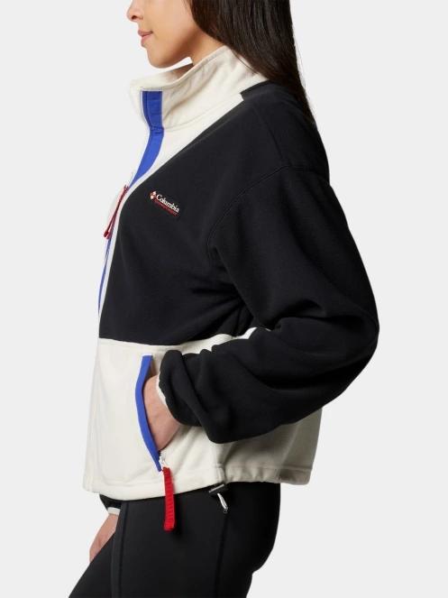 pulover polar pt. femei Columbia Backbowl II Full Zip Fleece gri 3