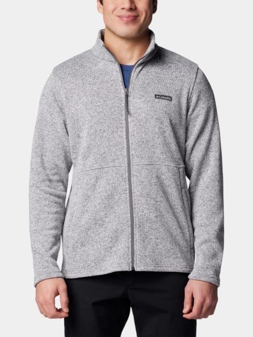pulover polar pt. barbati Columbia Alto Pass Full Zip Fleece gri 3