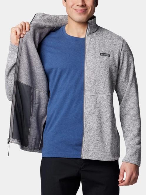 pulover polar pt. barbati Columbia Alto Pass Full Zip Fleece gri 6