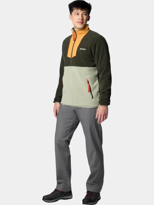 pulover polar pt. barbati Columbia Sequoia Grove Half Zip Fleece verde 5