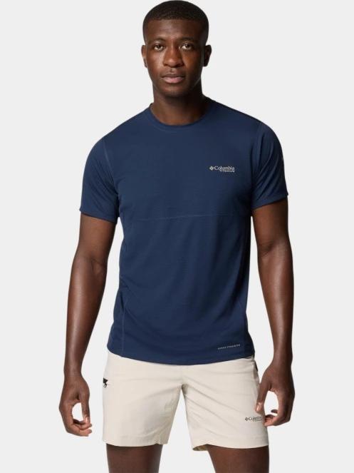 tricou pentru sport, cu maneci scurte pt. barbati Columbia Cirque River Pro Short Sleeve Crew albastru 2