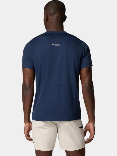 tricou pentru sport, cu maneci scurte pt. barbati Columbia Cirque River Pro Short Sleeve Crew albastru 4