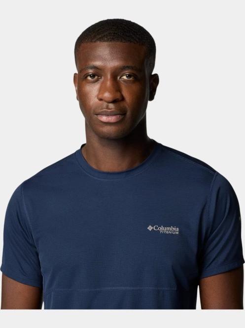 tricou pentru sport, cu maneci scurte pt. barbati Columbia Cirque River Pro Short Sleeve Crew albastru 5