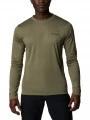 tricou cu maneci lungi, pentru sport pt. barbati Columbia Zero Rules Long Sleeve Shirt verde 1