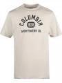 tricou cu maneci scurte pt. barbati Columbia Csc Basic Logo Short Sleeve Shirt nisip 1