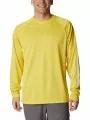 tricou cu maneci lungi, pentru sport pt. barbati Columbia Terminal Tackle Heather LS Shirt galben 1