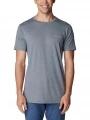 tricou pentru sport, cu maneci scurte pt. barbati Columbia Tech Trail Graphic Tee gri 1