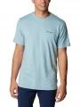 tricou pentru sport, cu maneci scurte pt. barbati Columbia Tech Trail Graphic Tee albastru 1
