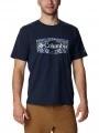 tricou pentru sport, cu maneci scurte pt. barbati Columbia Men'S Sun Trek Short Sleeve Graphic Tee albastru 1