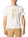 tricou pentru sport, cu maneci scurte pt. barbati Columbia Men's Sun Trek Short Sleeve Graphic Tee alb 1