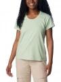tricou pentru sport, cu maneci scurte pt. femei Columbia Sun Trek Short Sleeve Tee verde 1