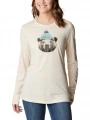 tricou cu maneci lungi pt. femei Columbia Hidden Haven Long Sleeve Tee nisip 1