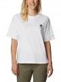tricou cu maneci scurte pt. femei Columbia North Cascades Relaxed Tee alb 1