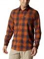 camasa de drumetie pt. barbati Columbia Newton Ridge II Plaid Long Sleeve Shirt portocaliu 1