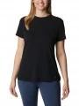 tricou pentru sport, cu maneci scurte pt. femei Columbia W Endless Trail Running Tech Tee negru 1