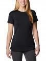 tricou pentru sport, cu maneci scurte pt. femei Columbia Leslie Falls Short Sleeve Shirt negru 1