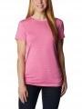 tricou pentru sport, cu maneci scurte pt. femei Columbia Leslie Falls Short Sleeve Shirt roz 1