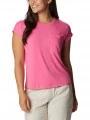 tricou cu maneci scurte pt. femei Columbia Boundless Trek Short Sleeve Tee roz 1
