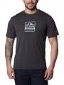 tricou pentru sport, cu maneci scurte pt. barbati Columbia Tech Trail Front Graphic SS Tee negru 1