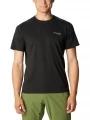 tricou pentru sport, cu maneci scurte pt. barbati Columbia Summit Valley Short Sleeve Crew negru 1