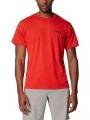 tricou pentru sport, cu maneci scurte pt. barbati Columbia Cirque River Short Sleeve Crew rosu 1