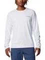 tricou cu maneci lungi, pentru sport pt. barbati Columbia Summit Valley Long Sleeve Crew alb 1