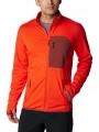 pulover polar pt. barbati Columbia Triple Canyon Grid Fleece Full Zip portocaliu 1