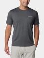 tricou pentru sport, cu maneci scurte pt. barbati Columbia Tech Trail Crew Neck II gri 1