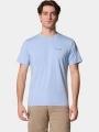 tricou pentru sport, cu maneci scurte pt. barbati Columbia Tech Trail Crew Neck II albastru 1