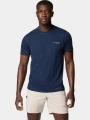 tricou pentru sport, cu maneci scurte pt. barbati Columbia Cirque River Pro Short Sleeve Crew albastru 1