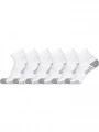 ciorapi pt. barbati Columbia 6PP FASHION QUARTER WITH PIQUE FOOTBED alb 1